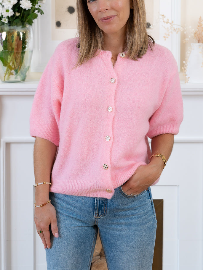 Baby Pink Anna Cardigan