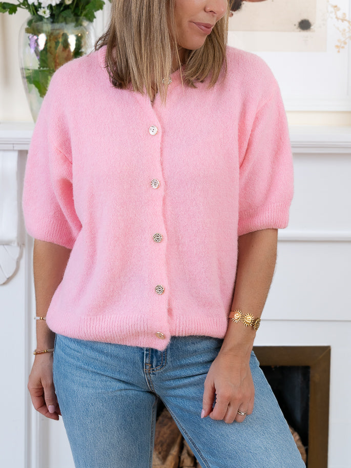 Baby Pink Anna Cardigan