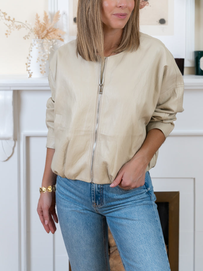 Beige Arizona Bomber