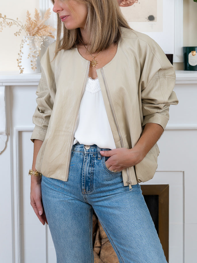 Beige Arizona Bomber