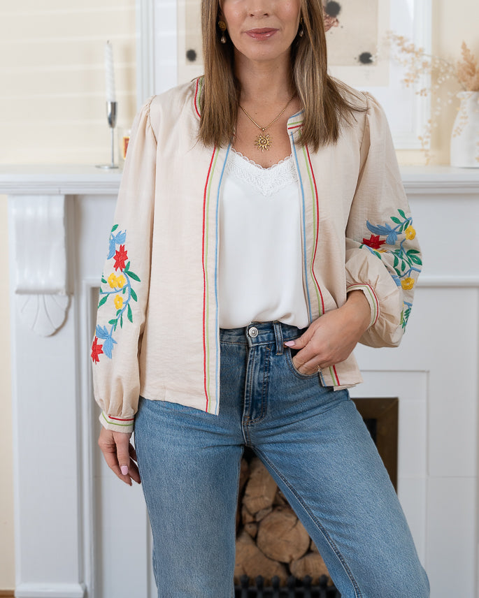 Beige Beth Jacket