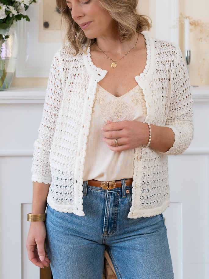 Ecru Chiara Cardigan