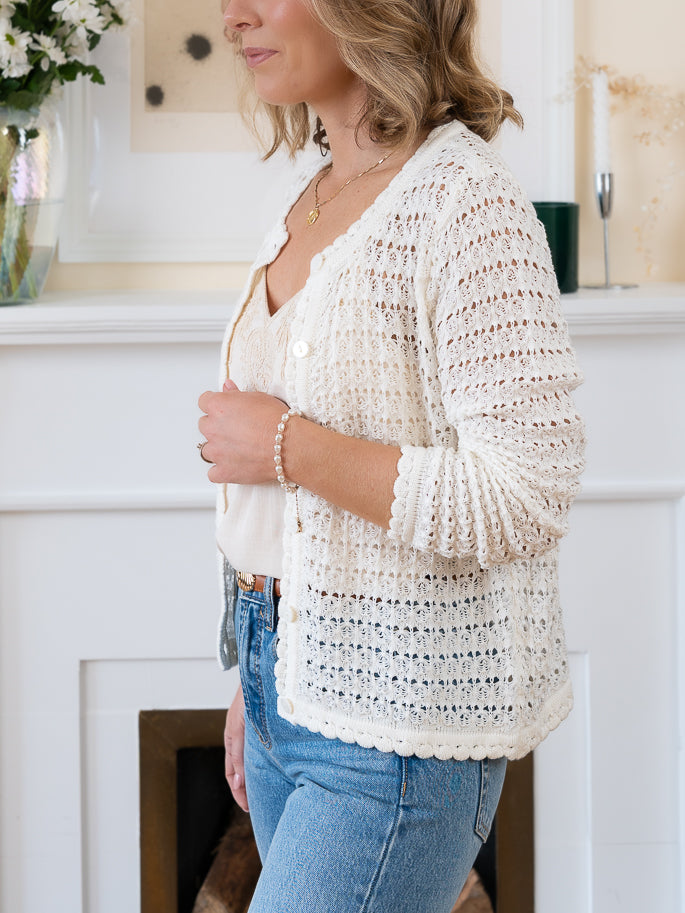 Ecru Chiara Cardigan