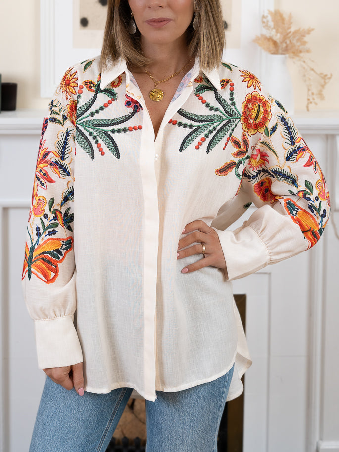 Beige Iza Shirt