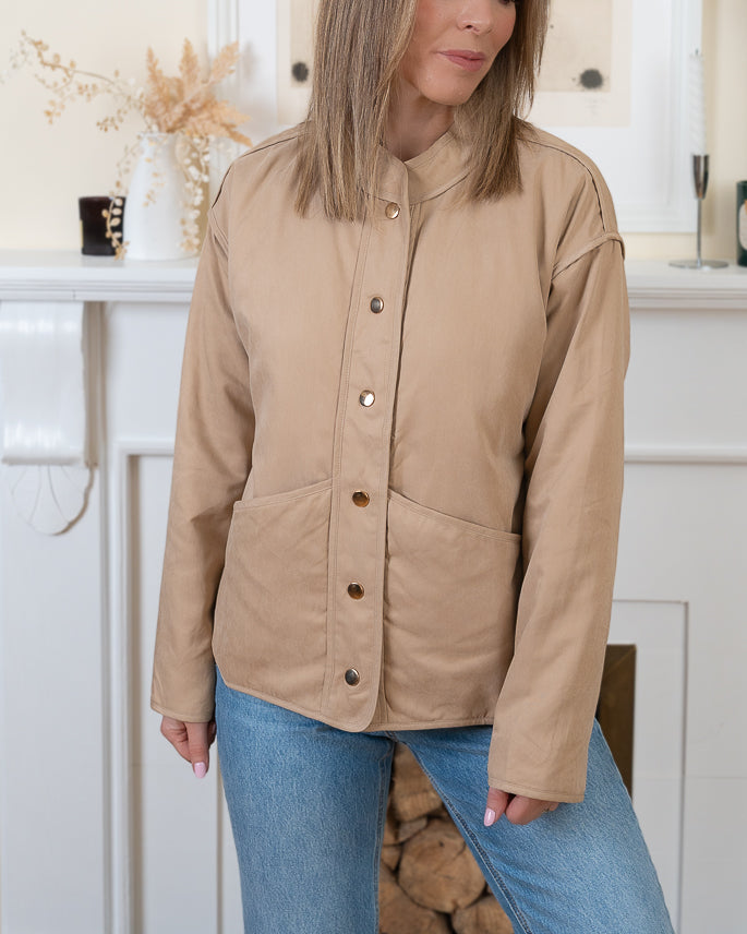 Beige Lisboa Bomber