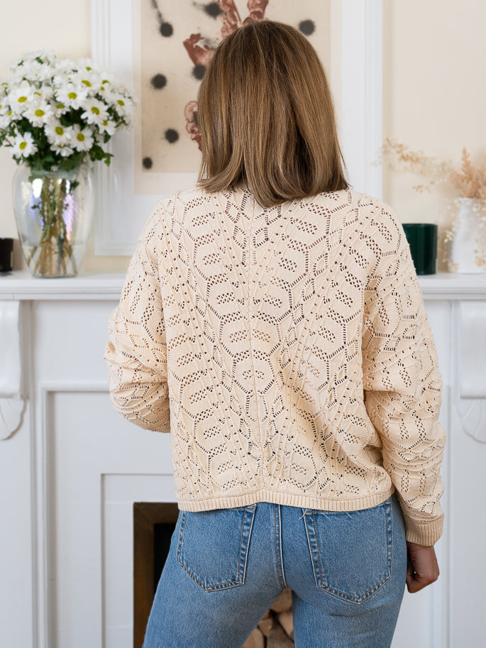 Beige Melina Cardigan