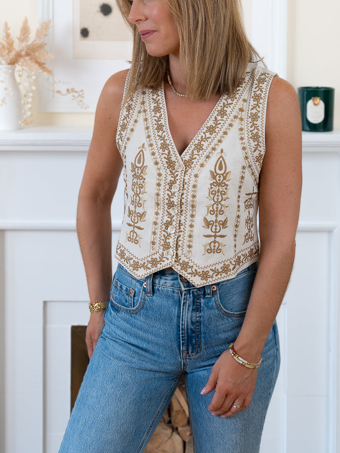 Beige Noah Waistcoat