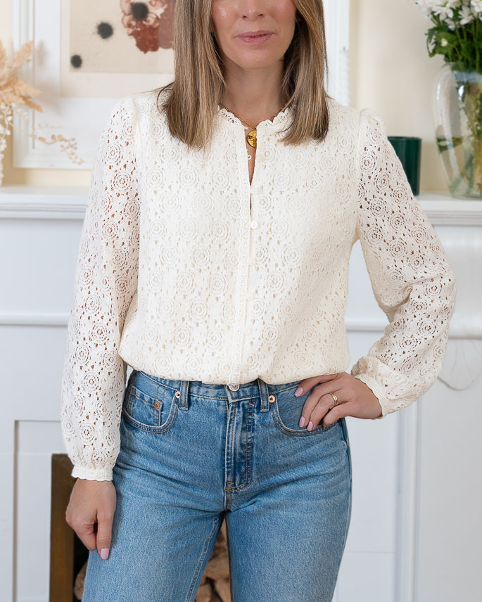 Beige Noemi Blouse
