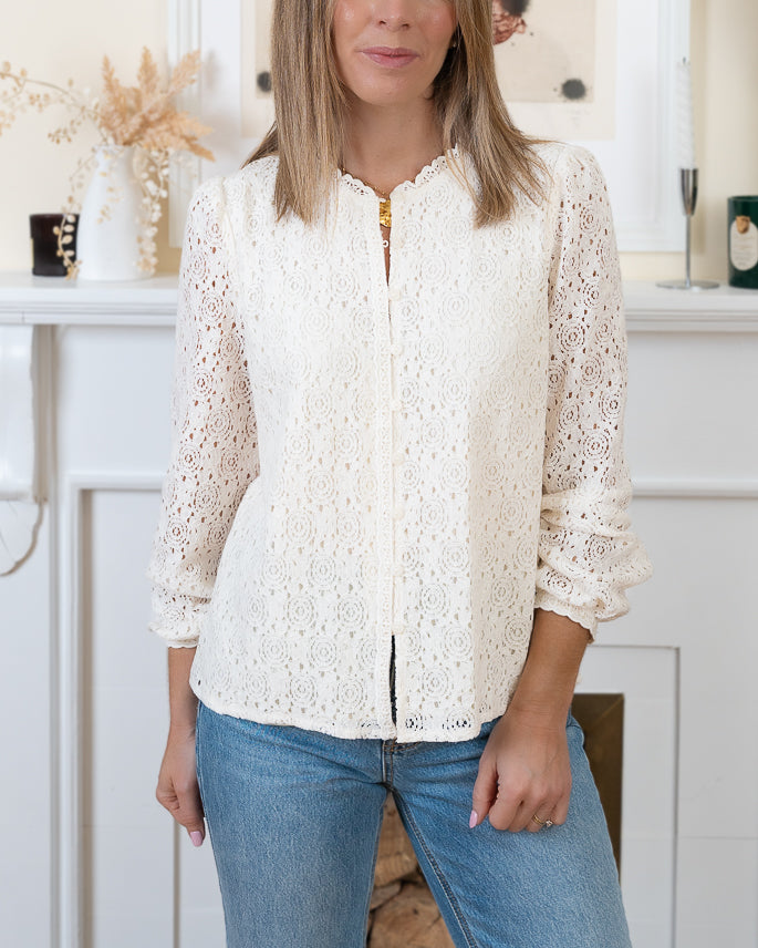 Beige Noemi Blouse