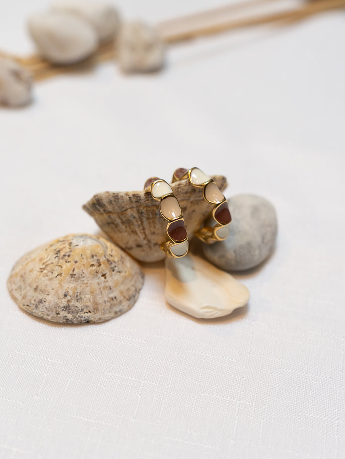 Beige Sea earrings