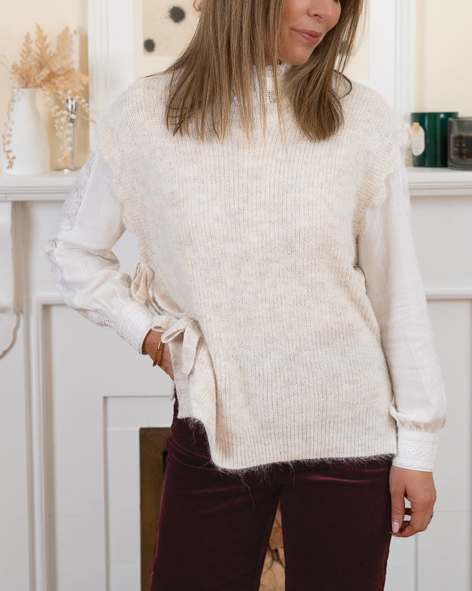Beige Amaya Vest
