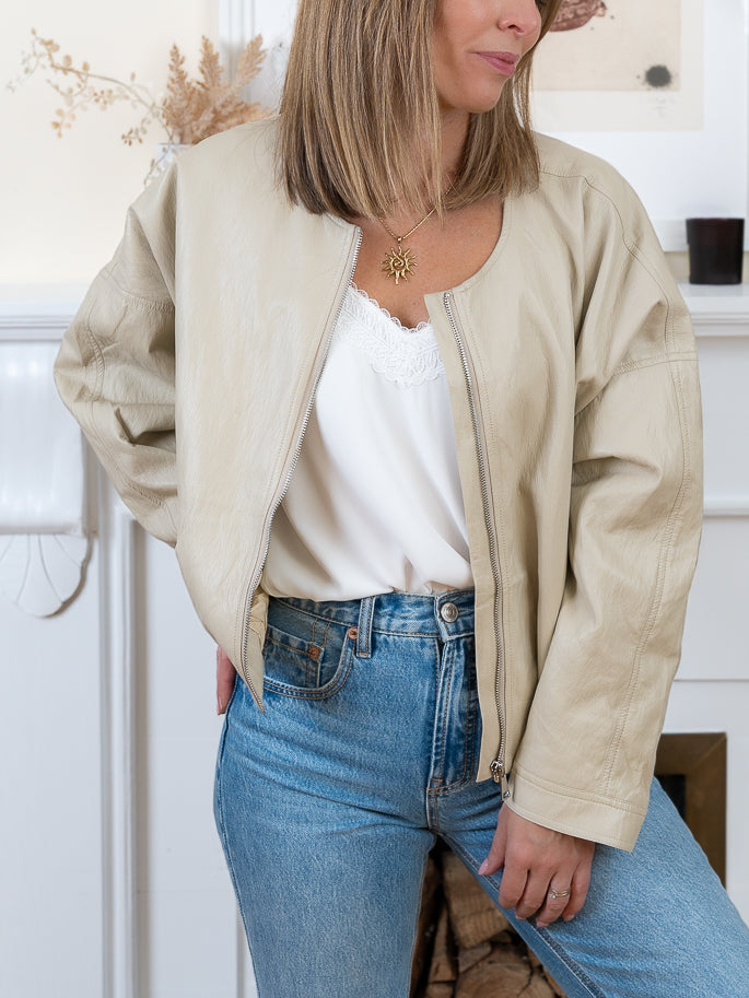 Beige Arizona Bomber