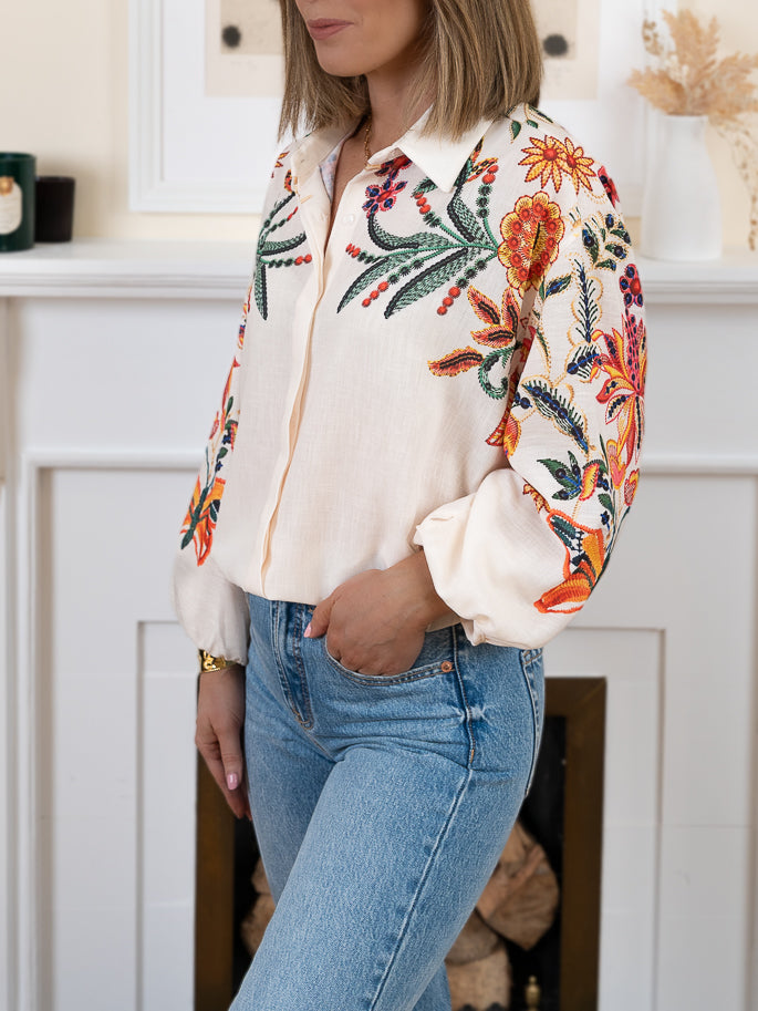 Beige Iza Shirt