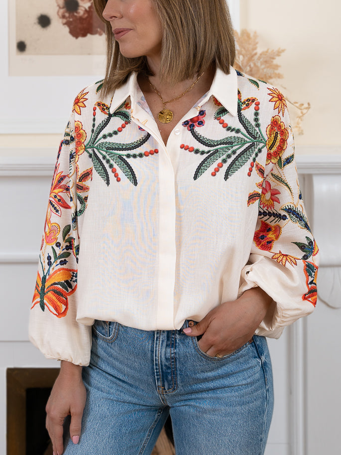 Beige Iza Shirt