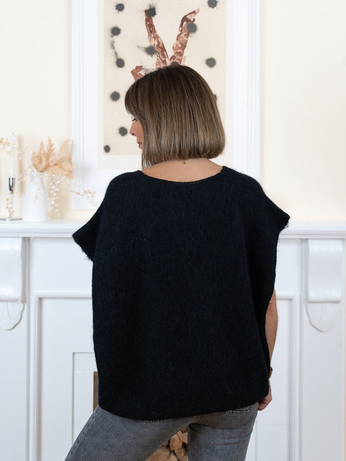 Black Gloria Knit