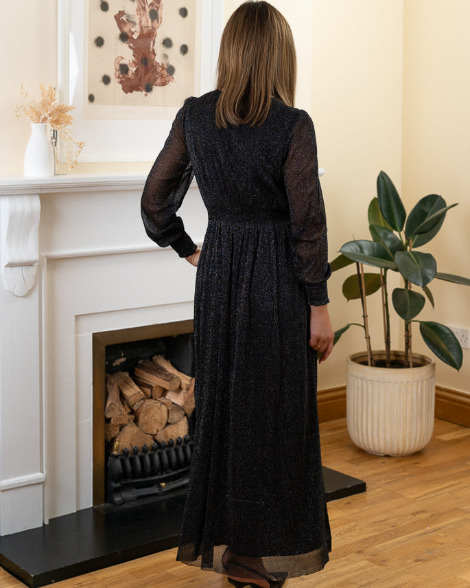 Black Selma maxi dress