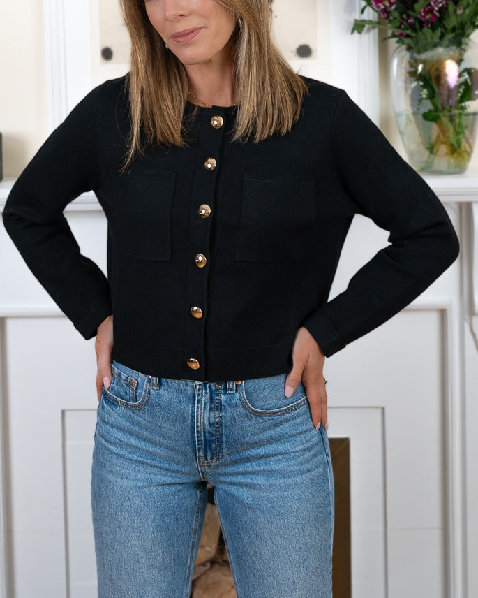 Black Verona Cardigan