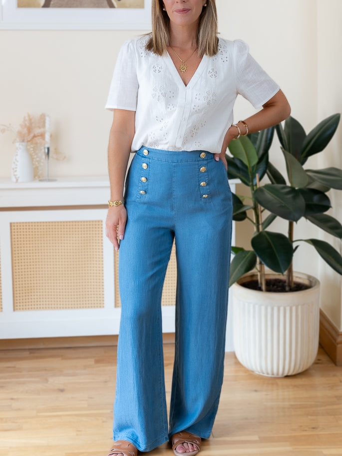Blue Vivienne Trousers