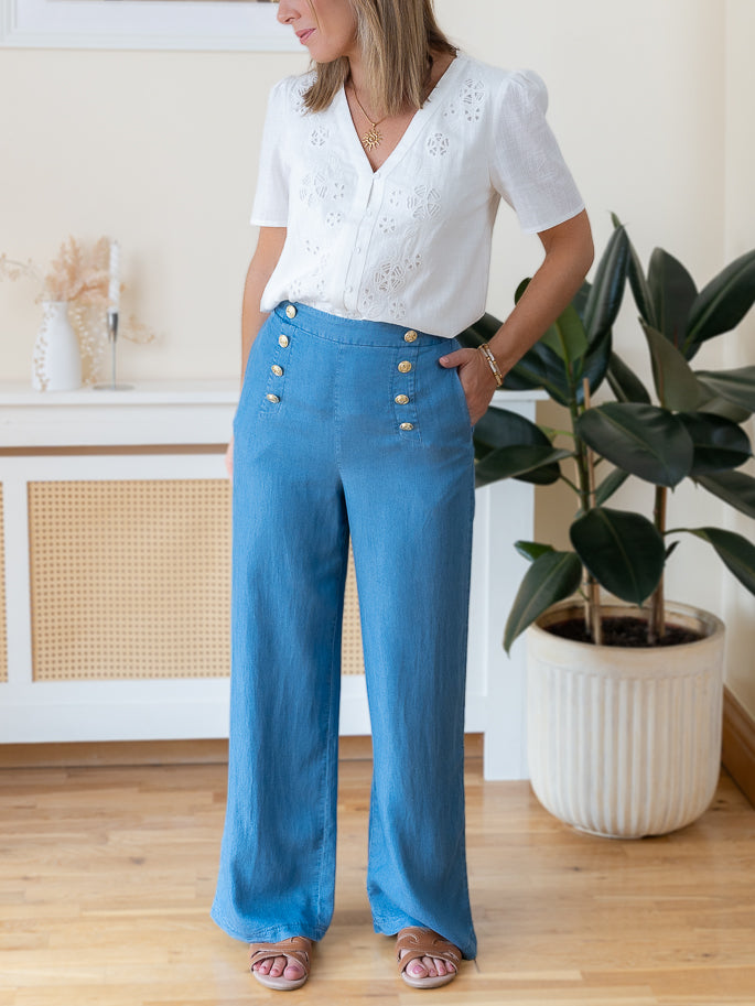 Blue Vivienne Trousers