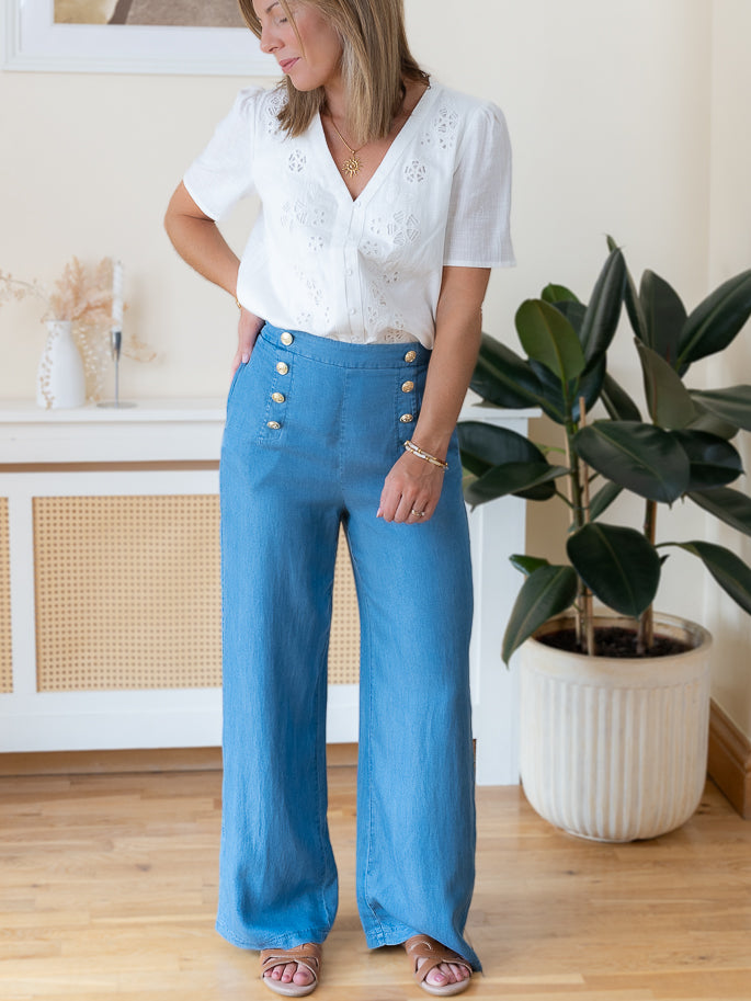 Blue Vivienne Trousers
