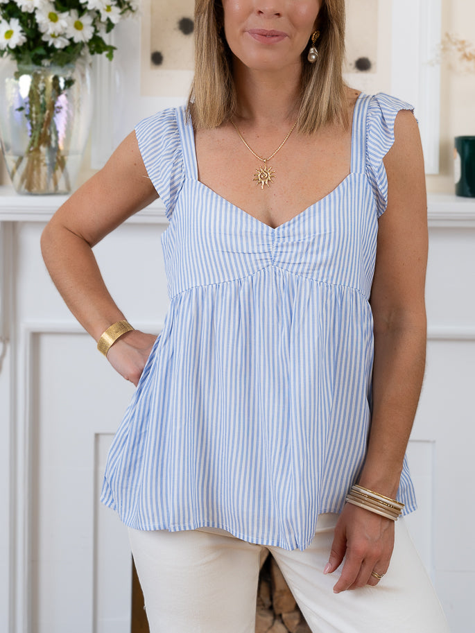 Blue Sahoma Top
