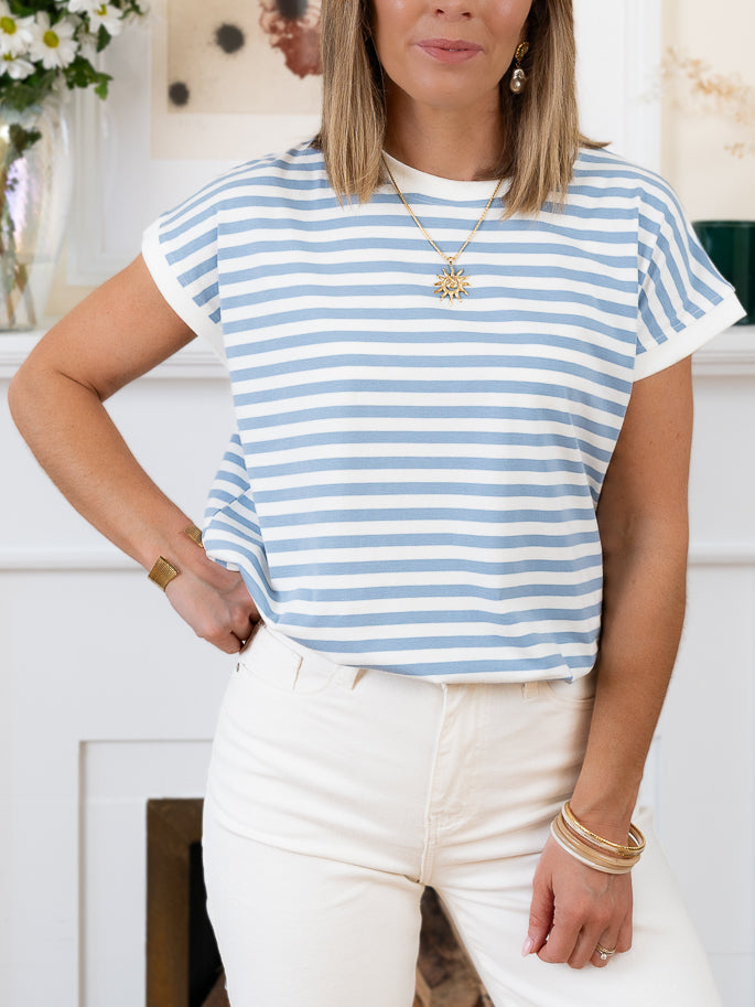 Blue striped Tee
