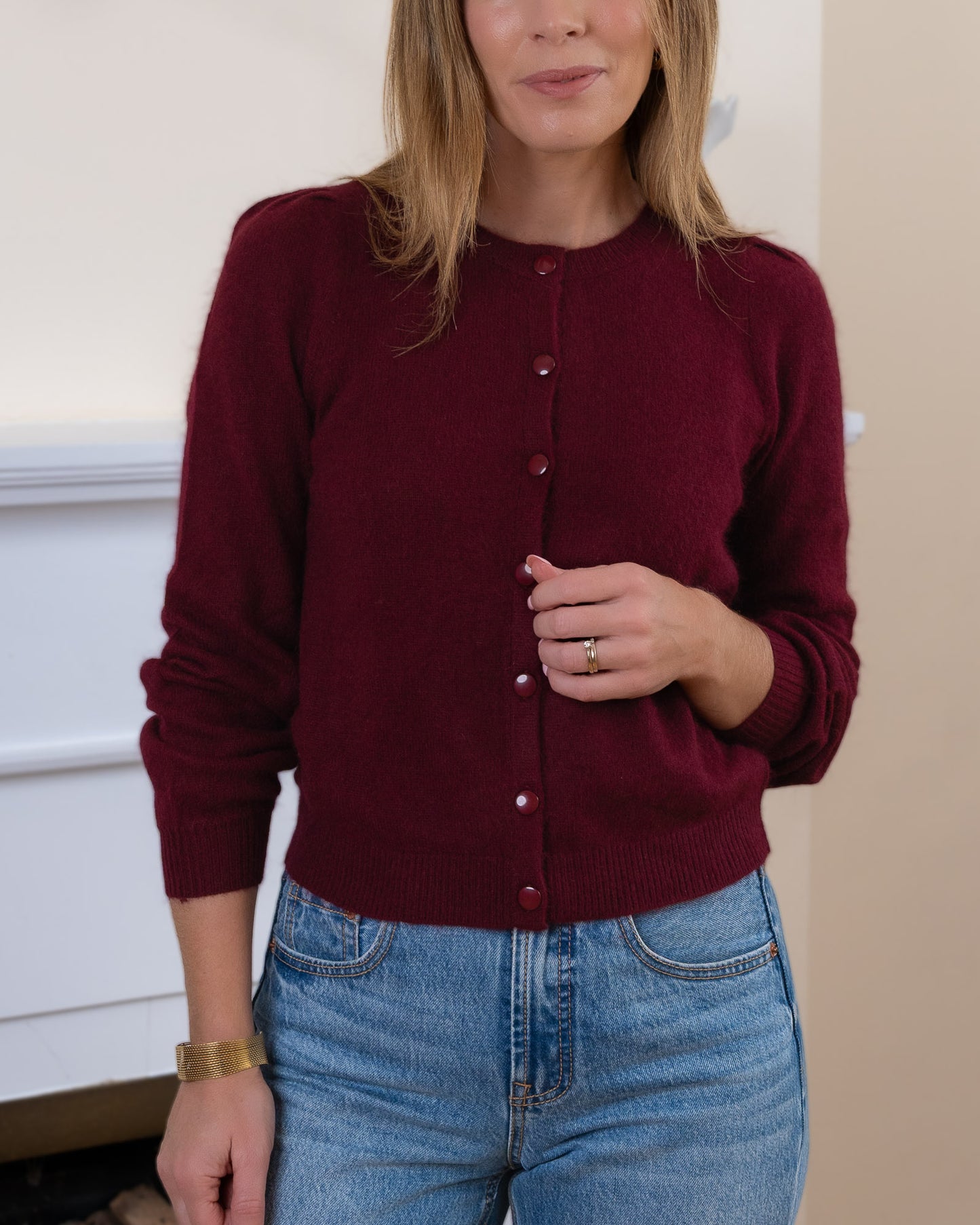 Burgundy Odessa Cardigan