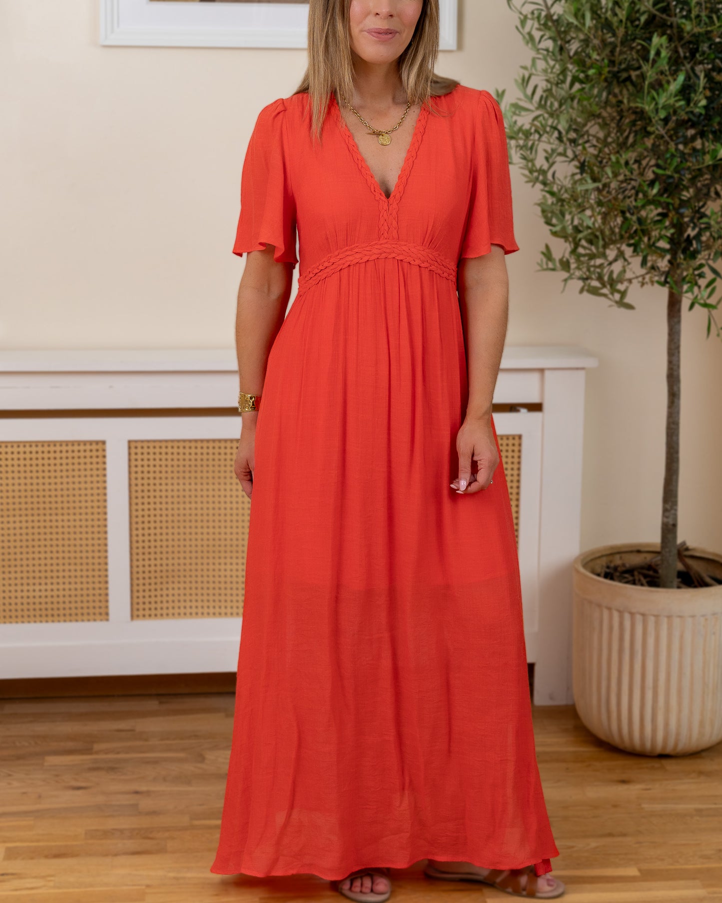 Coral Verona Maxi Dress