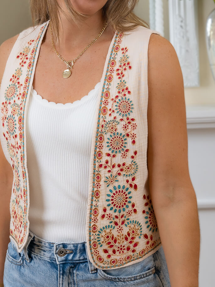Cream Faye Waistcoat