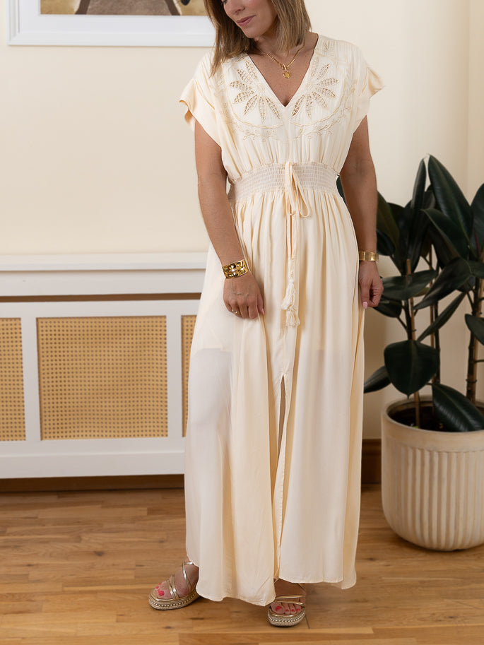 Cream Boho Maxi