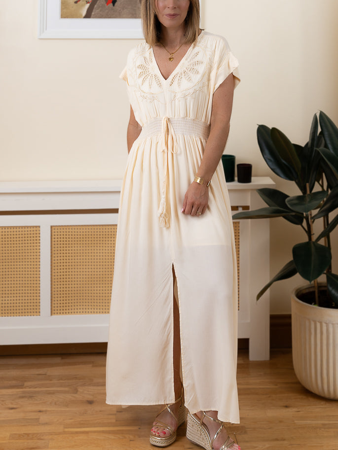 Cream Boho Maxi