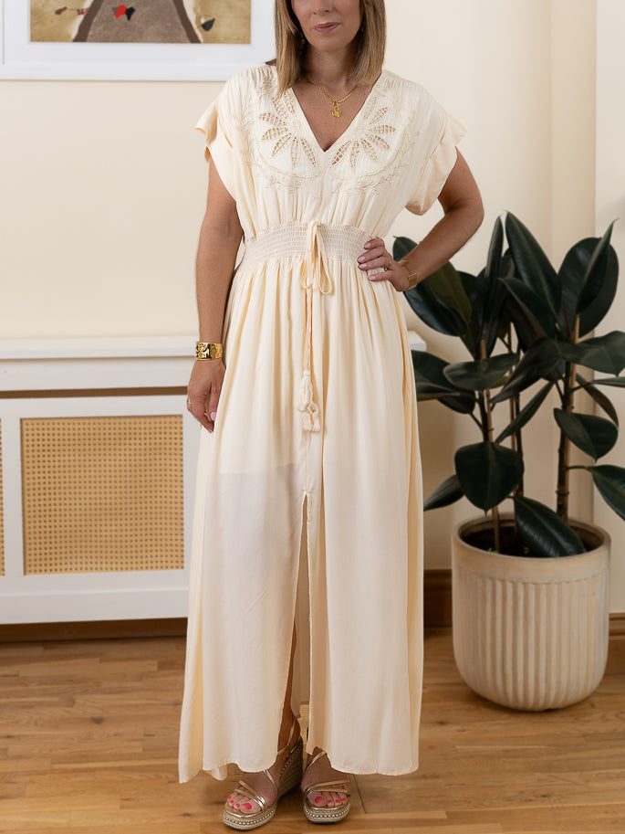 Cream Boho Maxi