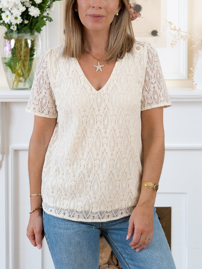 Cream Jill Top