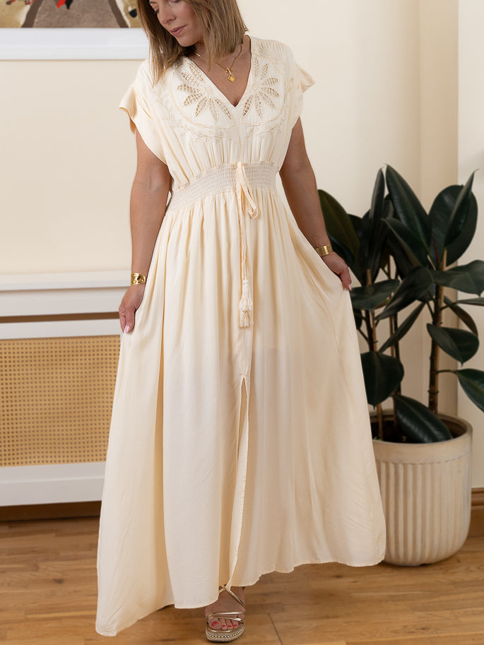 Cream Boho Maxi