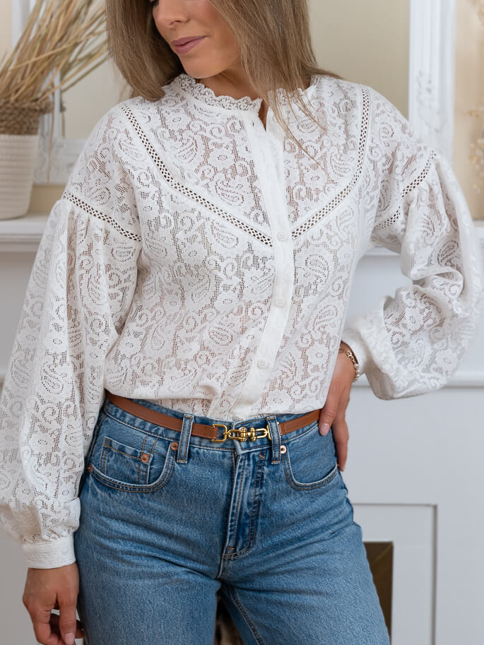 Ecru Amanda Blouse