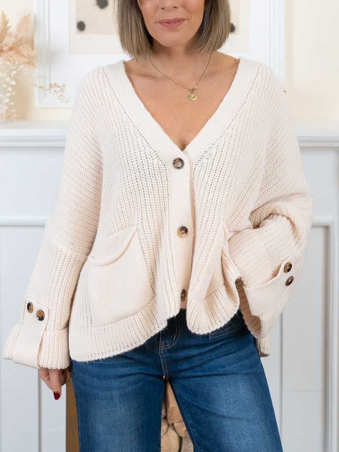 Ecru Dylan Cardigan