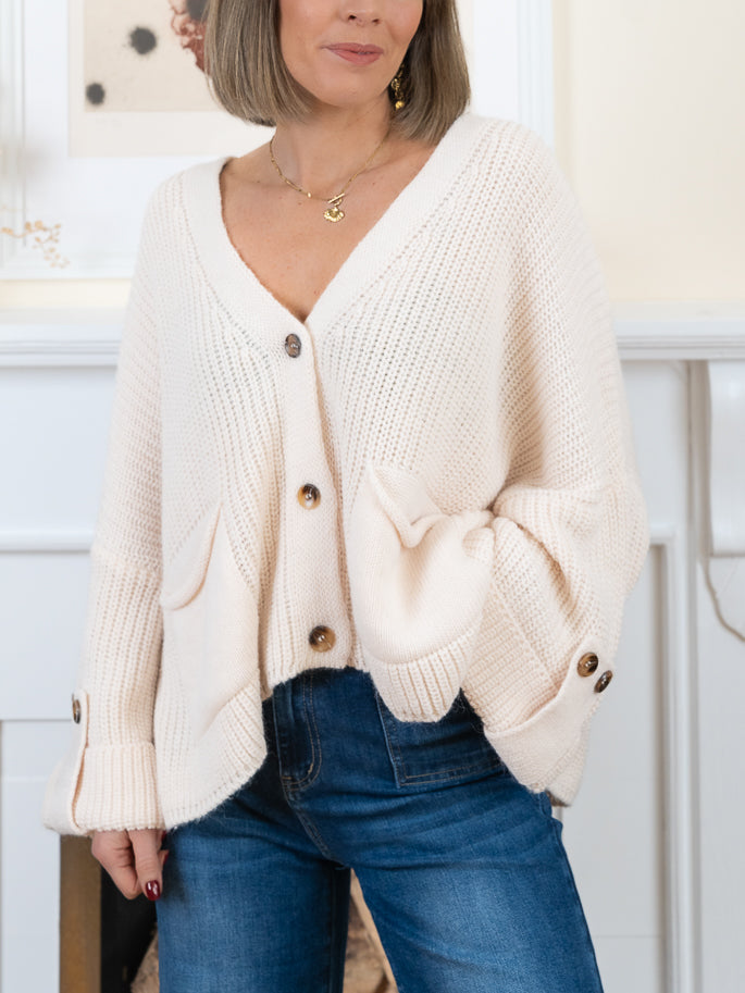 Ecru Dylan Cardigan