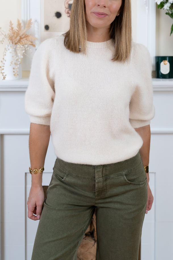 Ecru Eleonore Alpaca Jumper