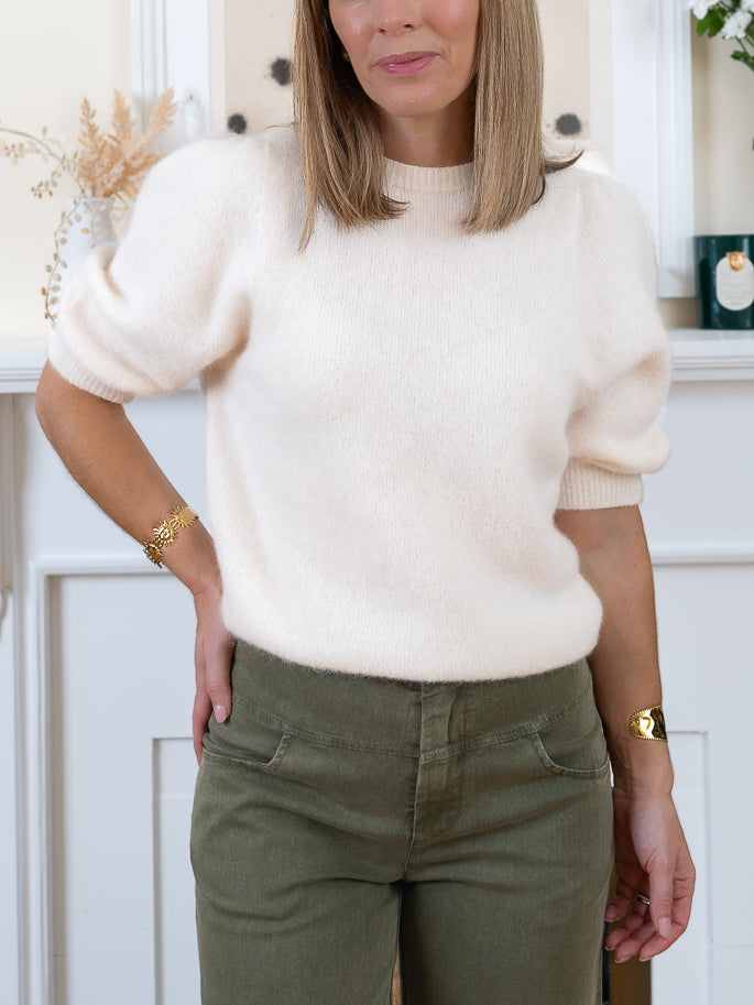 Ecru Eleonore Alpaca Jumper