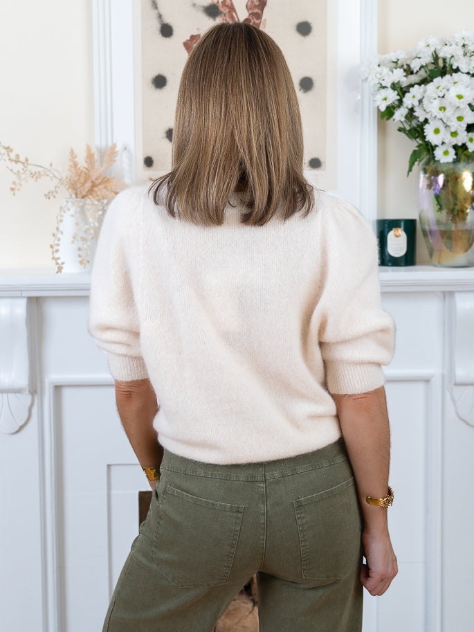 Ecru Eleonore Alpaca Jumper