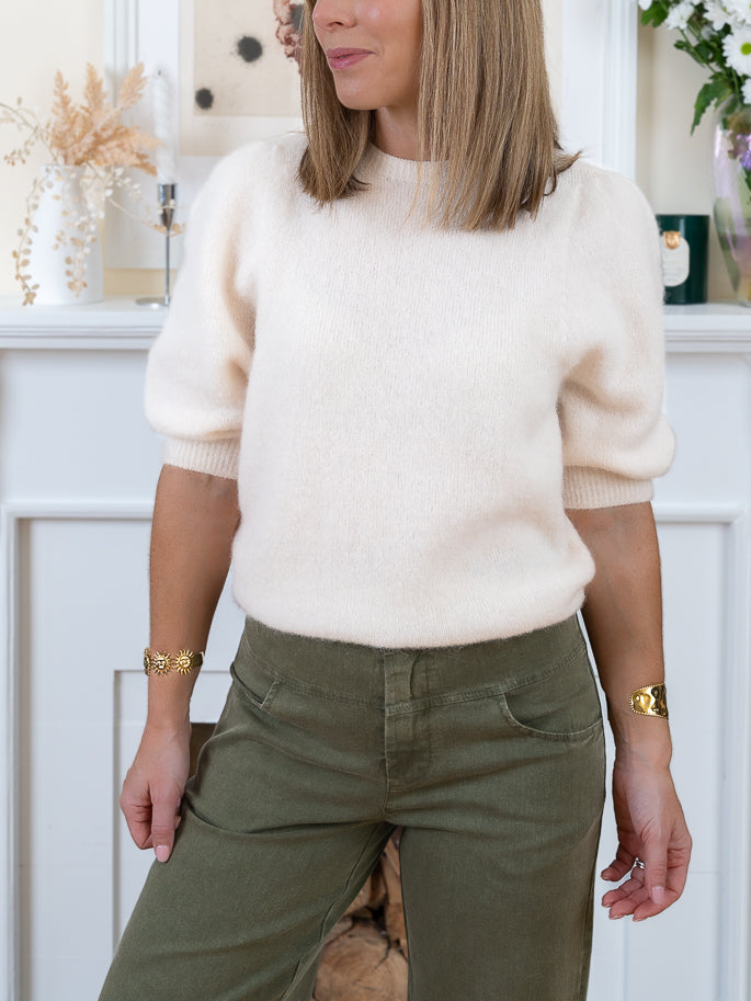 Ecru Eleonore Alpaca Jumper