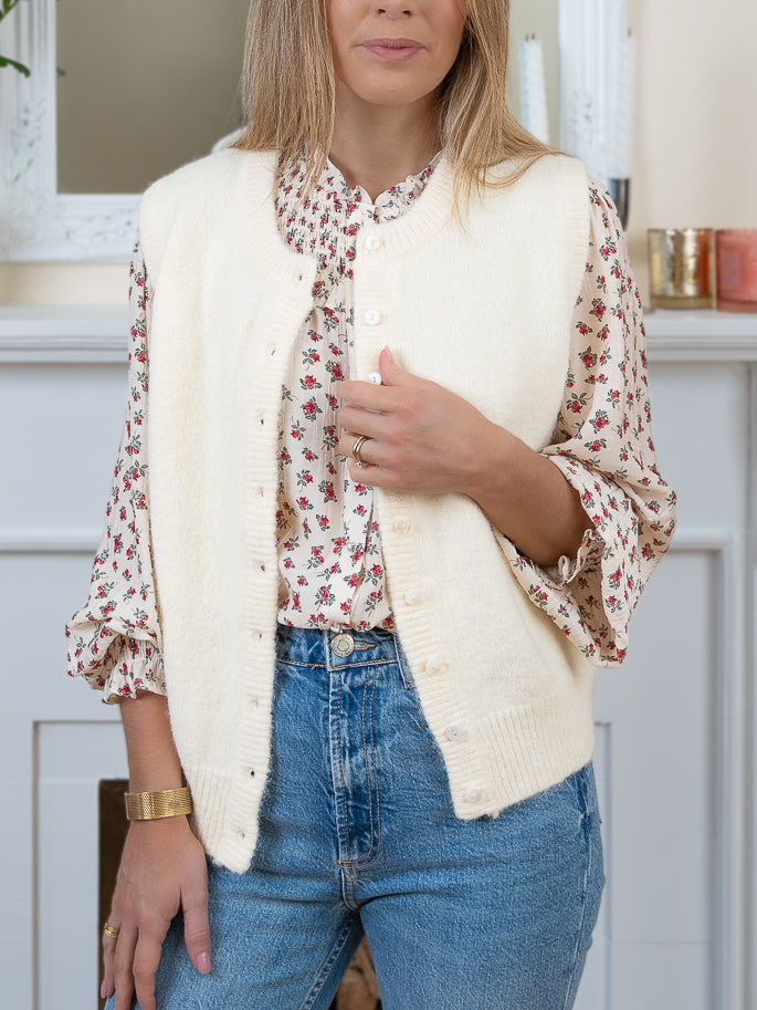 Ecru Lara Waistcoat