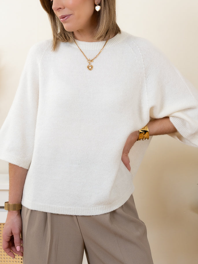 Ecru Noa Alpaca Jumper