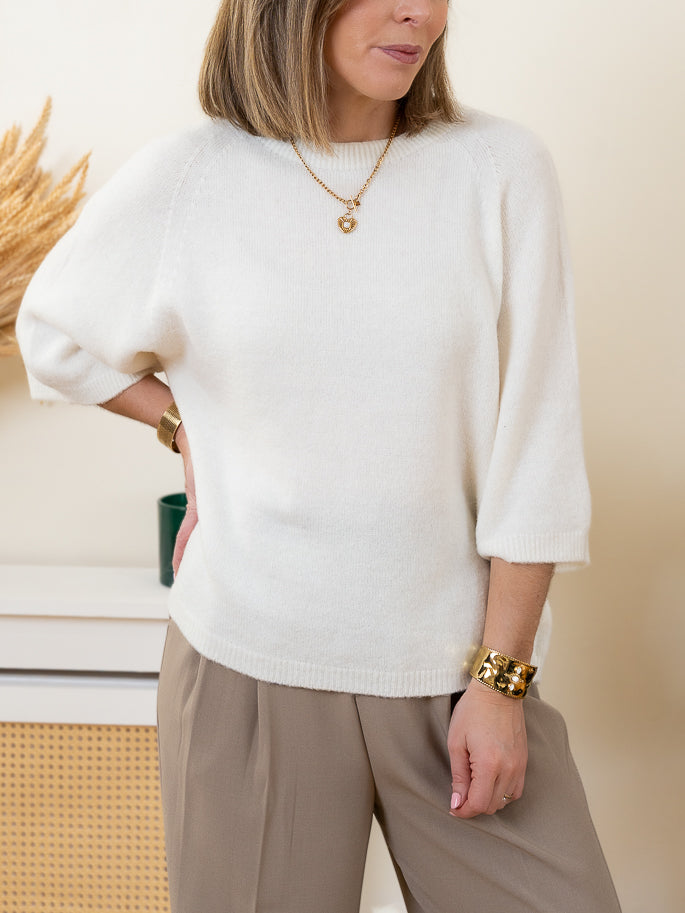Ecru Noa Alpaca Jumper