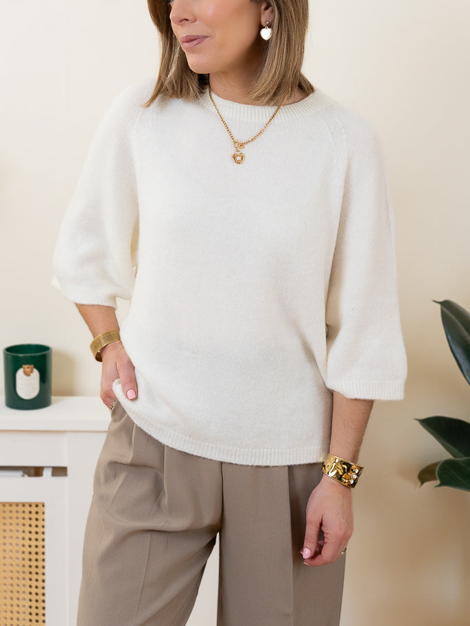 Ecru Noa Alpaca Jumper