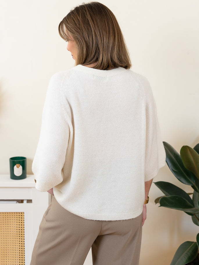 Ecru Noa Alpaca Jumper