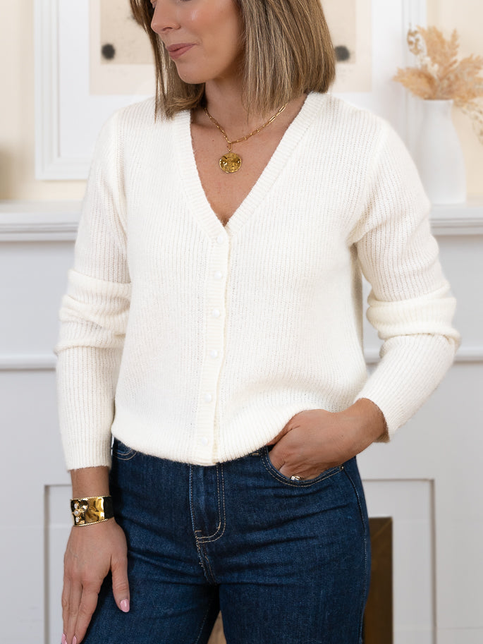 Ecru Vivien Cardigan
