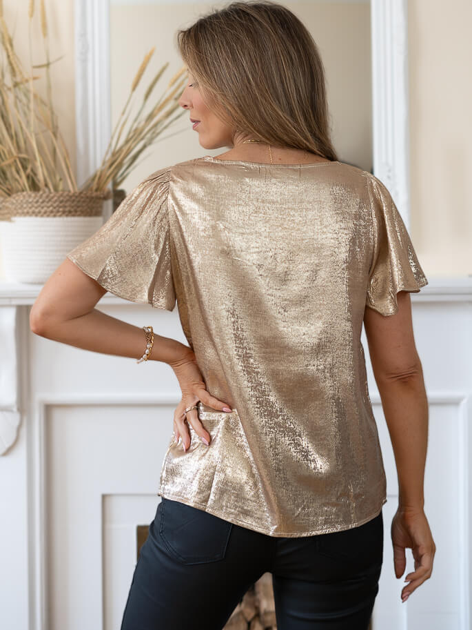 Gold Adila top