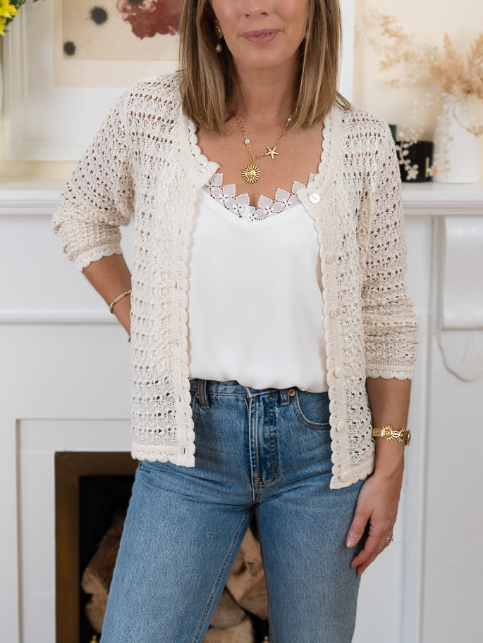 Gold Chiara Cardigan