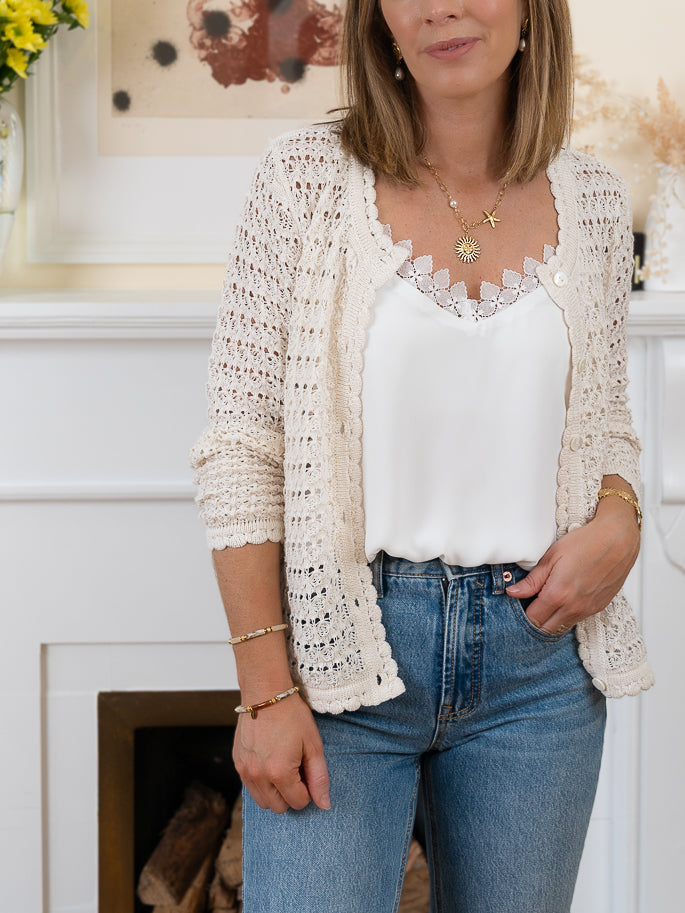 Gold Chiara Cardigan